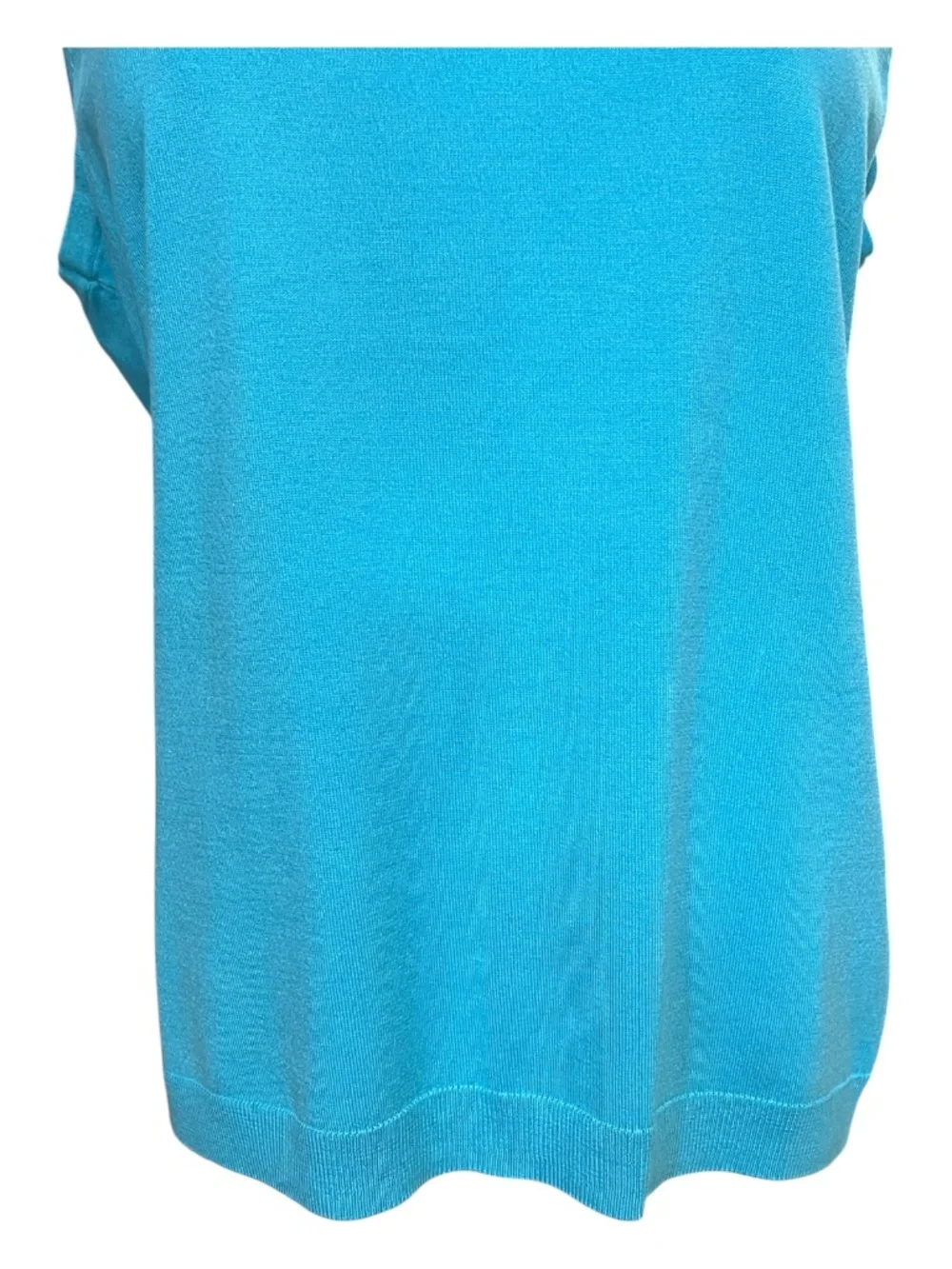 EUC++ Talbots Turquoise Blue 2 Piece Knit Tank & Cardigan Set | Size L